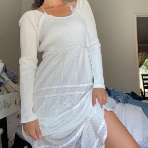 Free people Cream Maxi dress